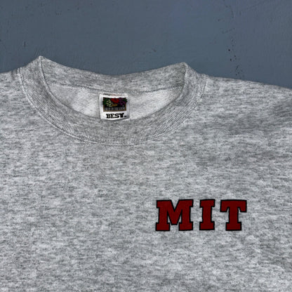 MIT 90s Sweatshirt VTG Crewneck Gray FOTL University Cambridge Massachusetts MA