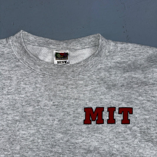 MIT 90s Sweatshirt VTG Crewneck Gray FOTL University Cambridge Massachusetts MA