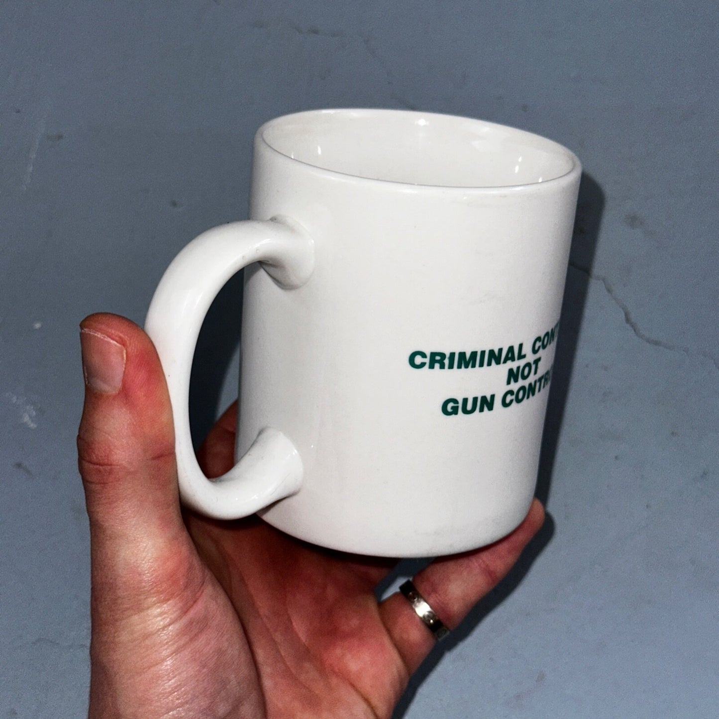 Smith & Wesson Coffee Mug Vintage Rare Criminal Control El Cajon California