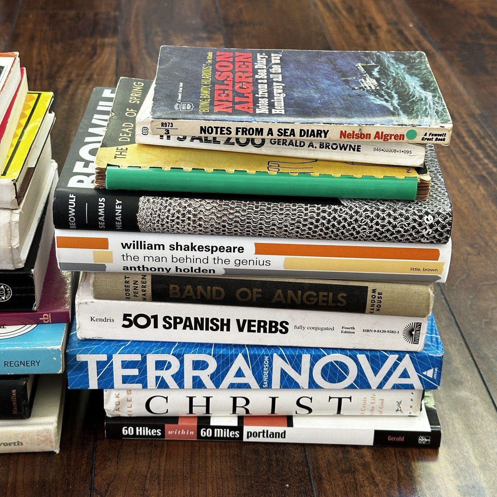 Lot 36 Cool Old Vintage Antique Rare Hardcover Random Books Green Coffee Table