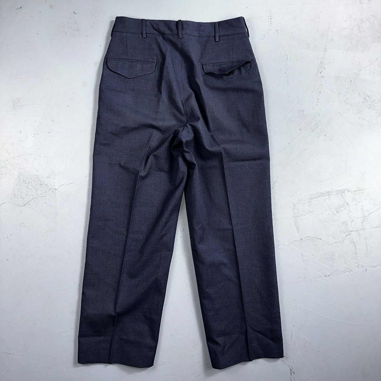 ORIGINAL WWII US ARMY M1944 WOOL COMBAT FIELD TROUSERS- SMALL 32 WAIST BLUE NAVY