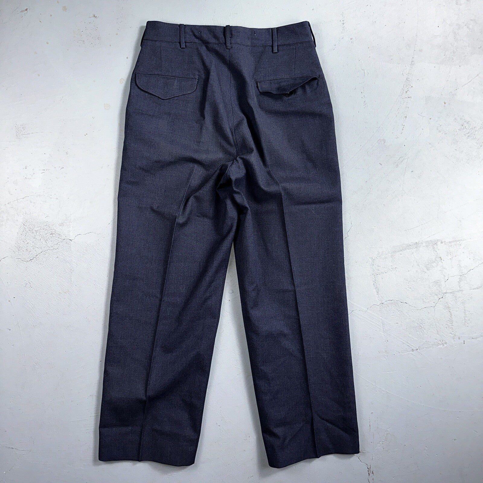 ORIGINAL WWII US ARMY M1944 WOOL COMBAT FIELD TROUSERS- SMALL 32 WAIST BLUE NAVY