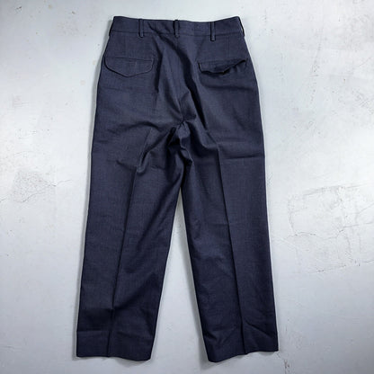ORIGINAL WWII US ARMY M1944 WOOL COMBAT FIELD TROUSERS- SMALL 32 WAIST BLUE NAVY