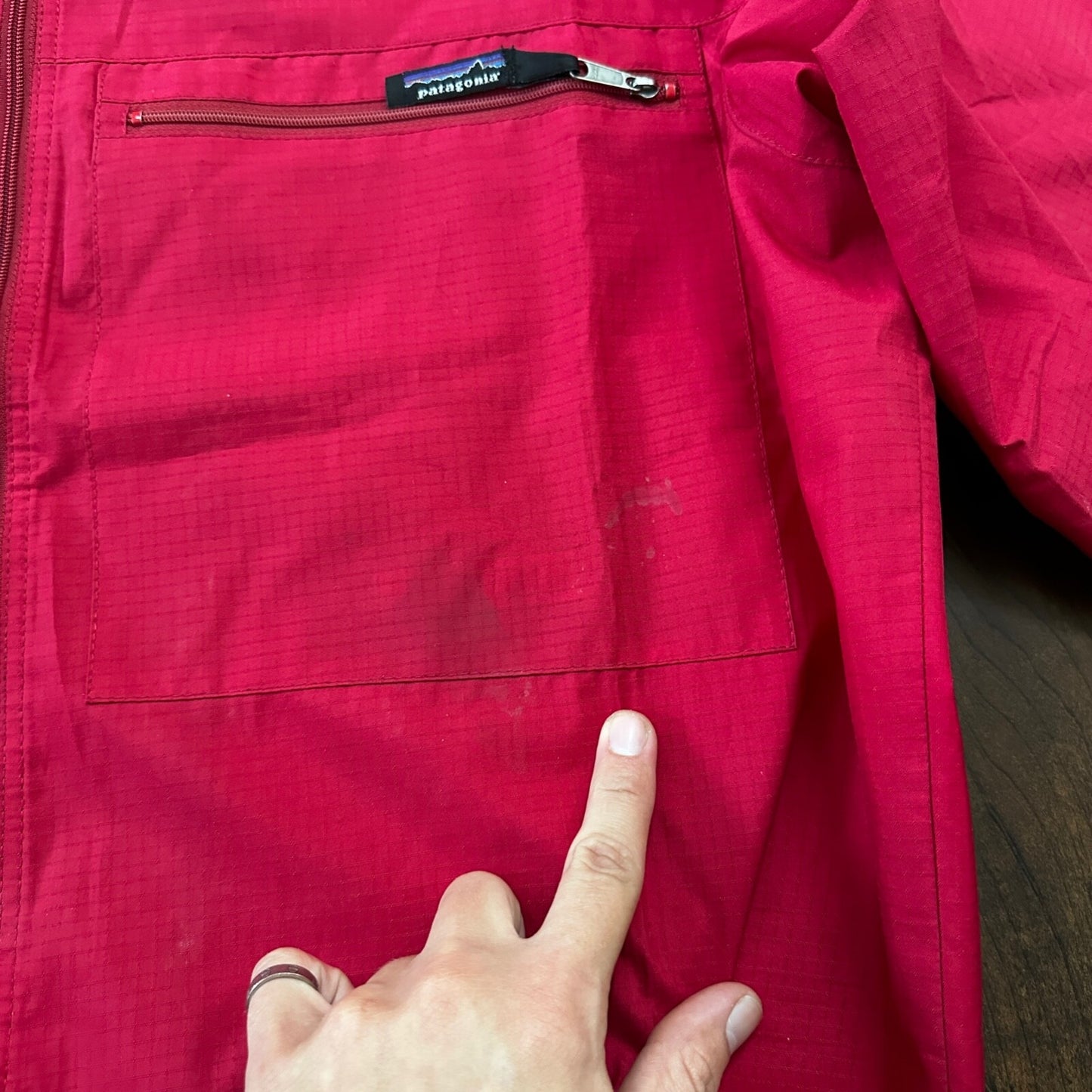 VTG Patagonia Red Jacket XL Parka Windbreaker Winter Coat Zip Nylon 90s