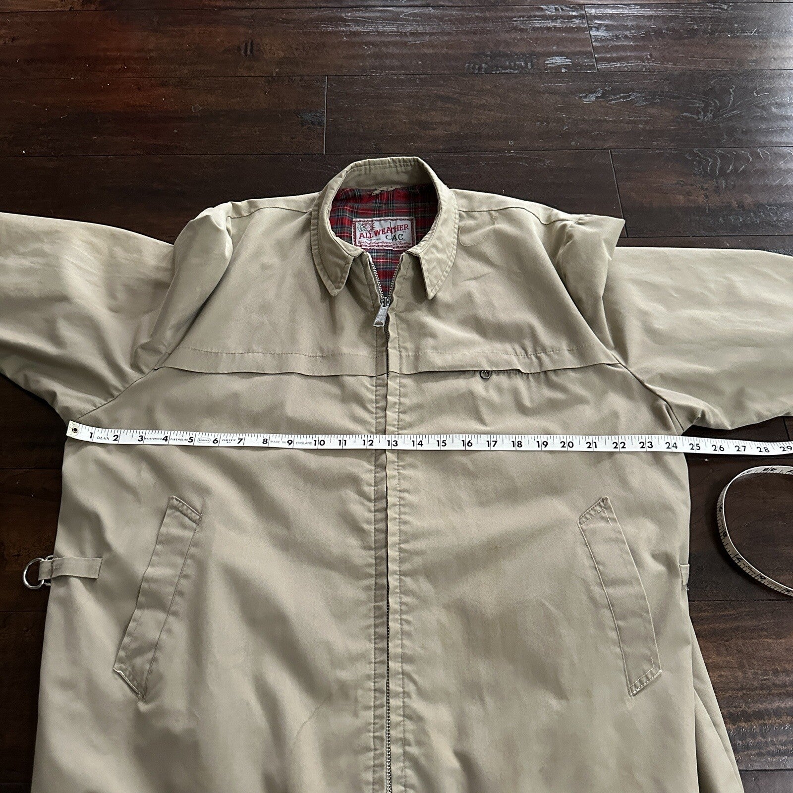 Vintage 50s Coat Rain Jacket All Weather Jac Boston 60s Rockabilly 1960s Talon