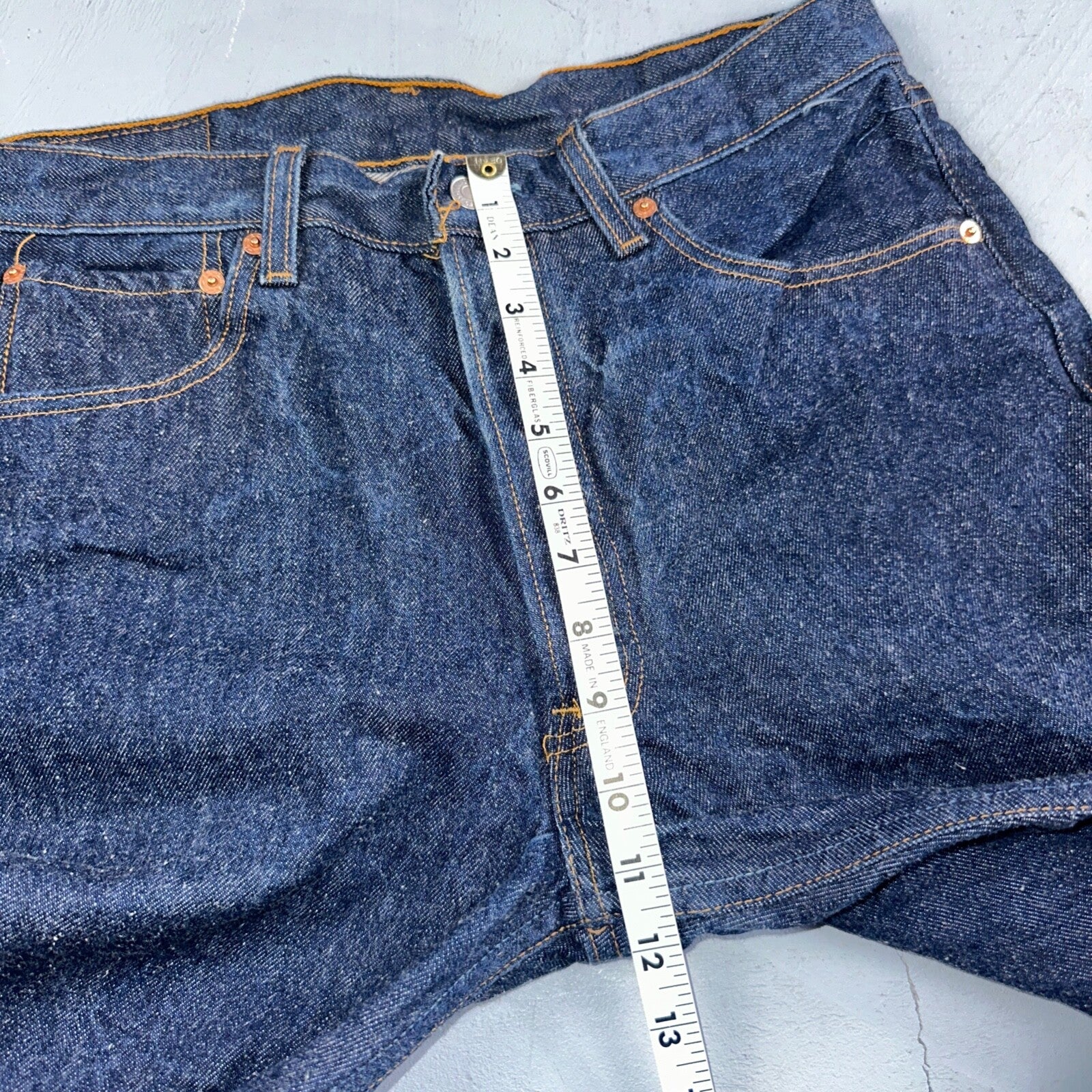 Levis 501 Vintage 90s USA XX Straight Leg Jeans Blue Dark Wash 34x32 Act 31x29