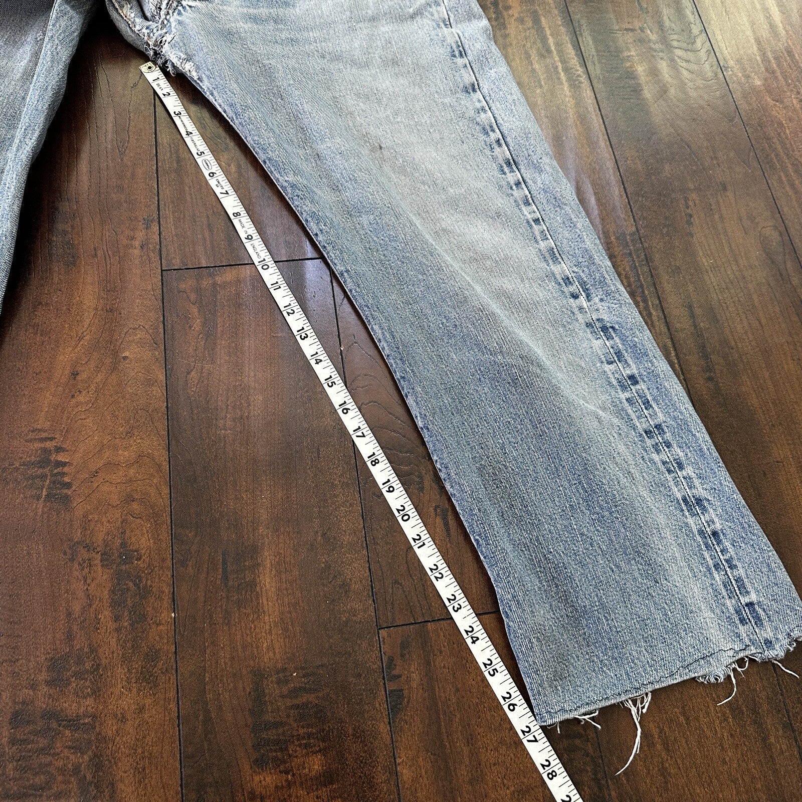 Levis VTG 70s SS Redline Selvedge USA 501 XX Jeans 66 80s 38x33 Act 34x27 CUT