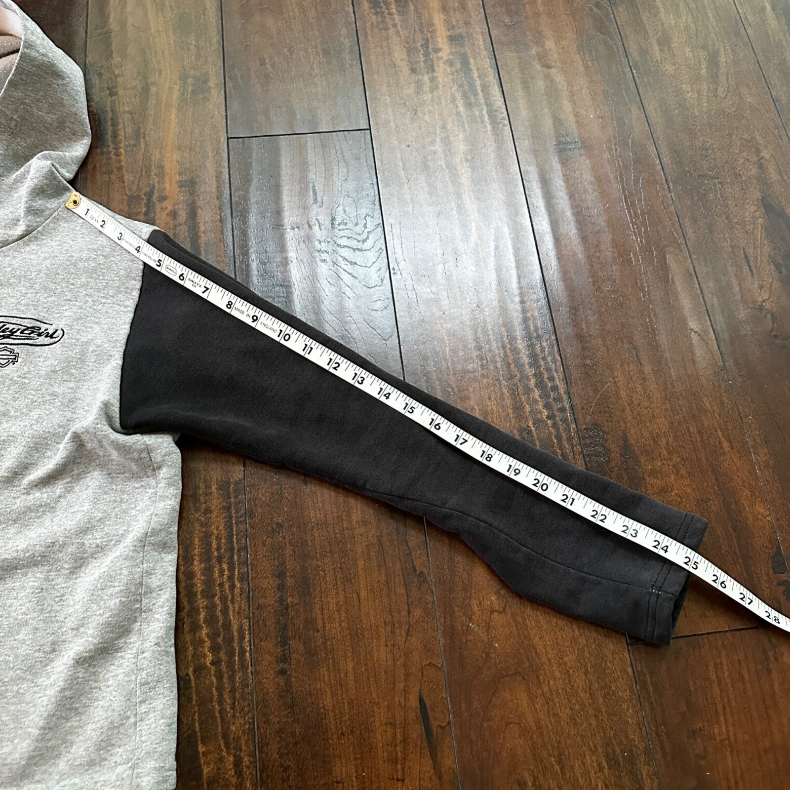 Vtg Harley Davidson Size L Women's Zip Up Hoodie USA 90s Eugene Oregon Bike