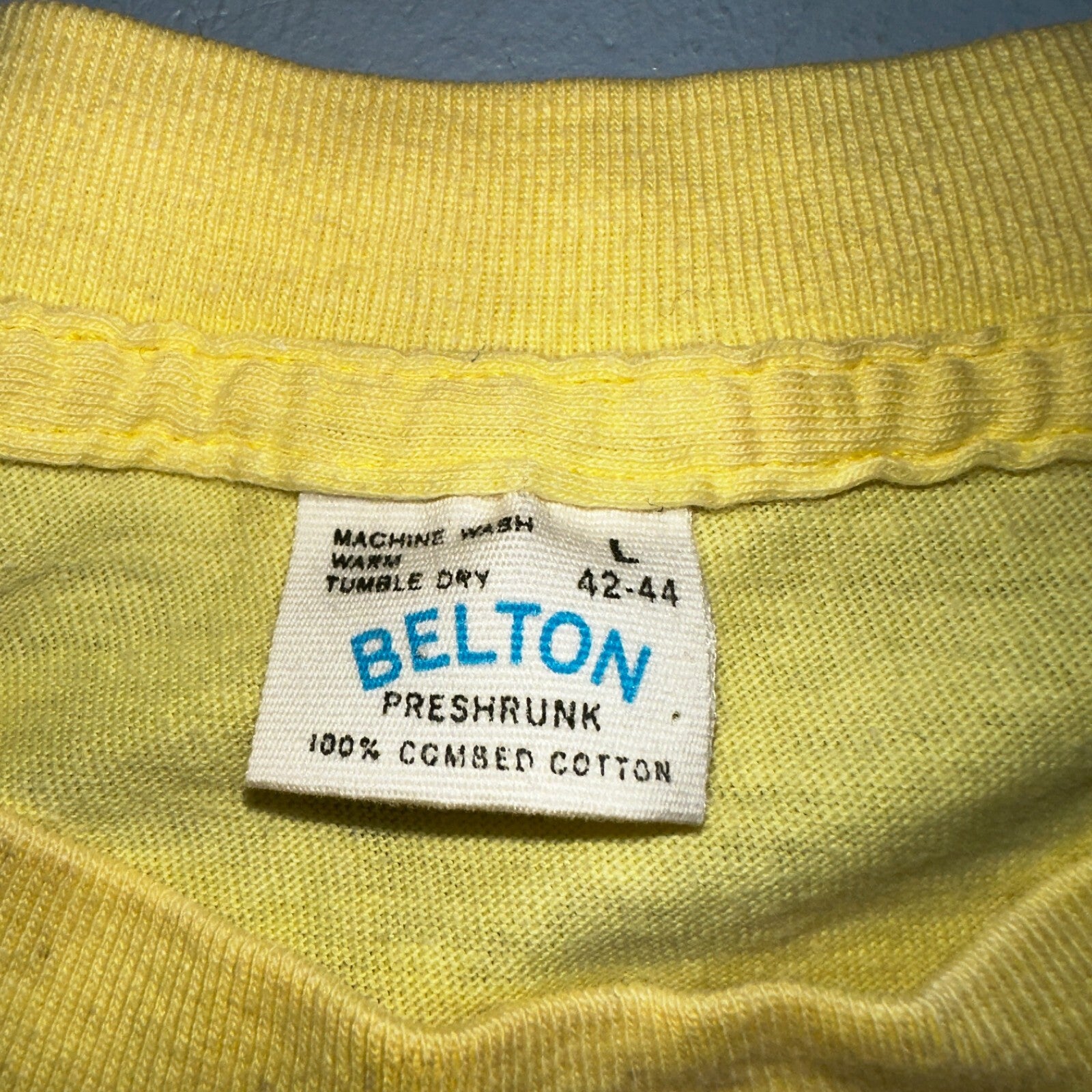 USA Construction 1970s Belton VTG T Shirt 70s Funny Humor Joke Fix It Graphic Te