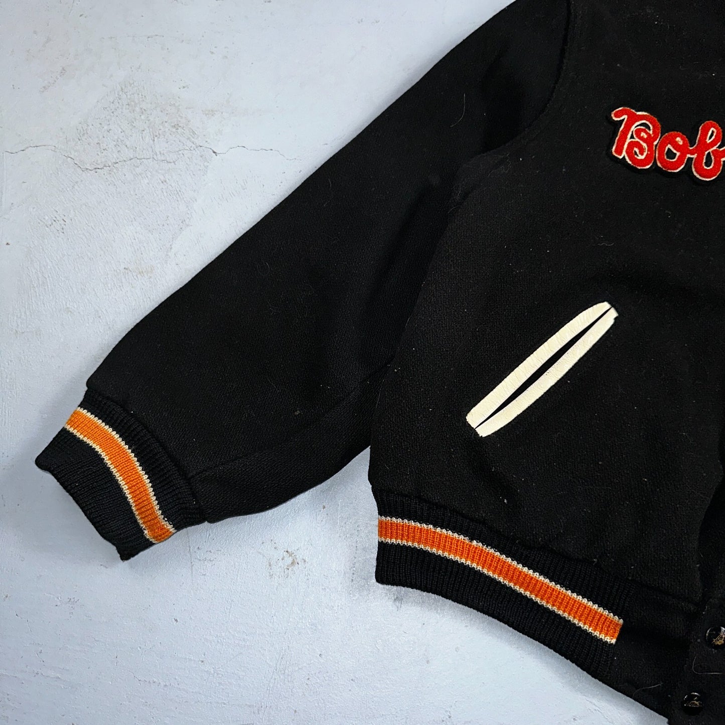 VTG Bill Beard Varsity Leather Letterman 60s Jacket L Portland USA Salem BOB