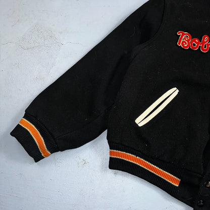 VTG Bill Beard Varsity Leather Letterman 60s Jacket L Portland USA Salem BOB