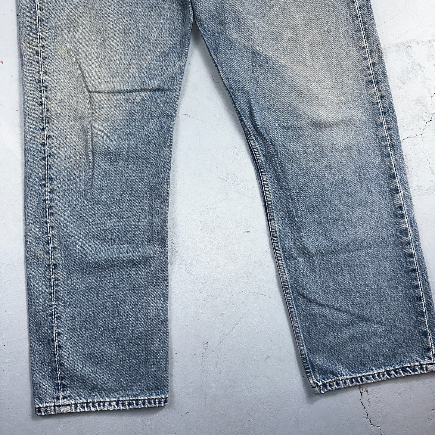 Levis 501 Vintage 90s Mexico Straight Leg Jeans 40x32 Y2K Light Wash Act 37x30