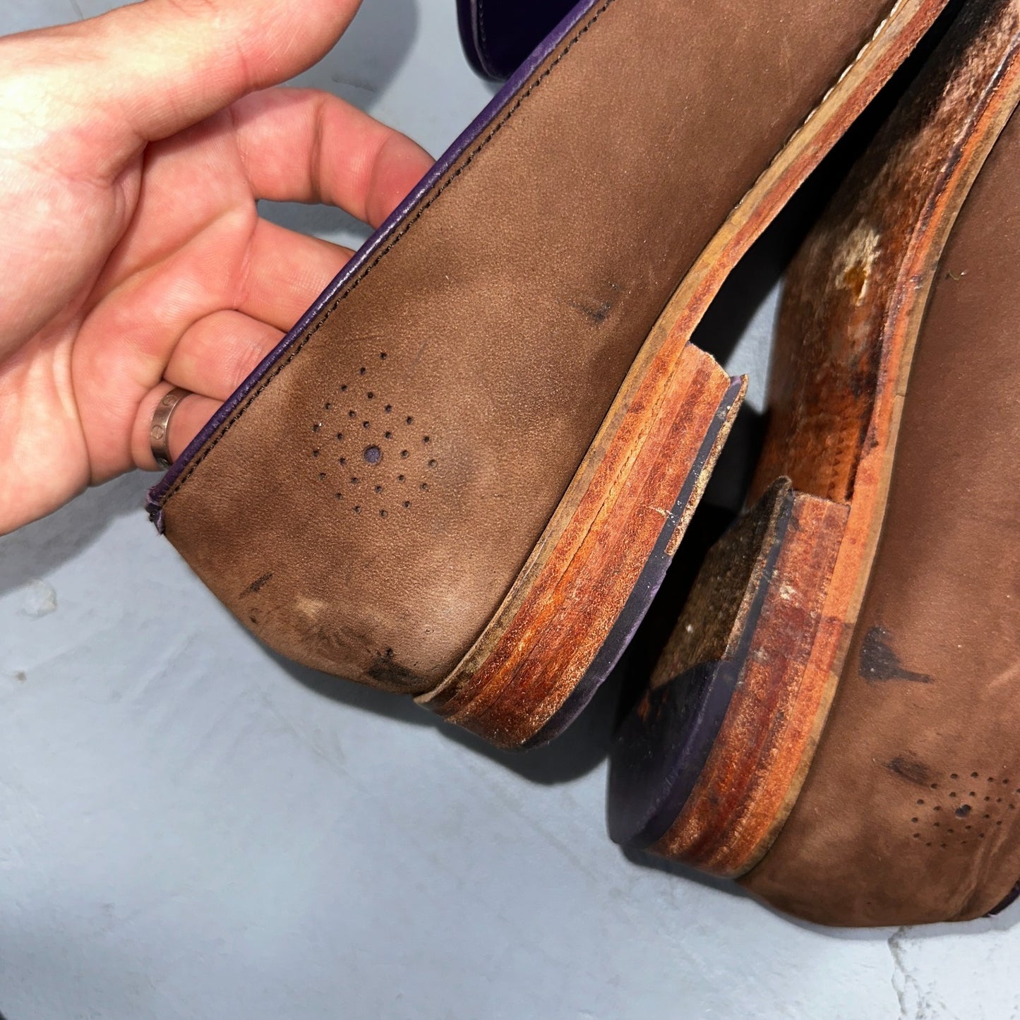 Men’s ROBERT GRAHAM Brown Suede Leather Fashion Loafers Sz 8.5 D