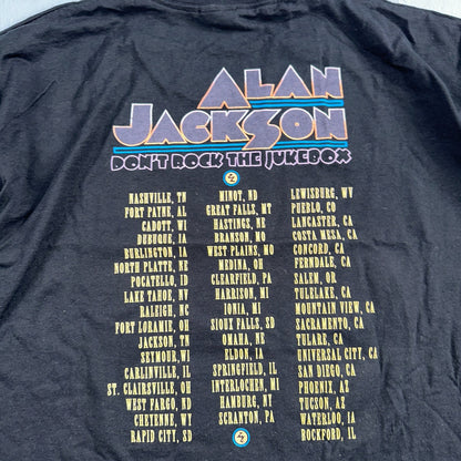 Country VTG 1992 Alan Jackson Don't Rock The Jukebox T Shirt Black Music Tour
