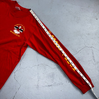 Anvil Dodge Truck 90s USA VTG T Shirt Single Stitch Red Long Sleeve Car Graphic