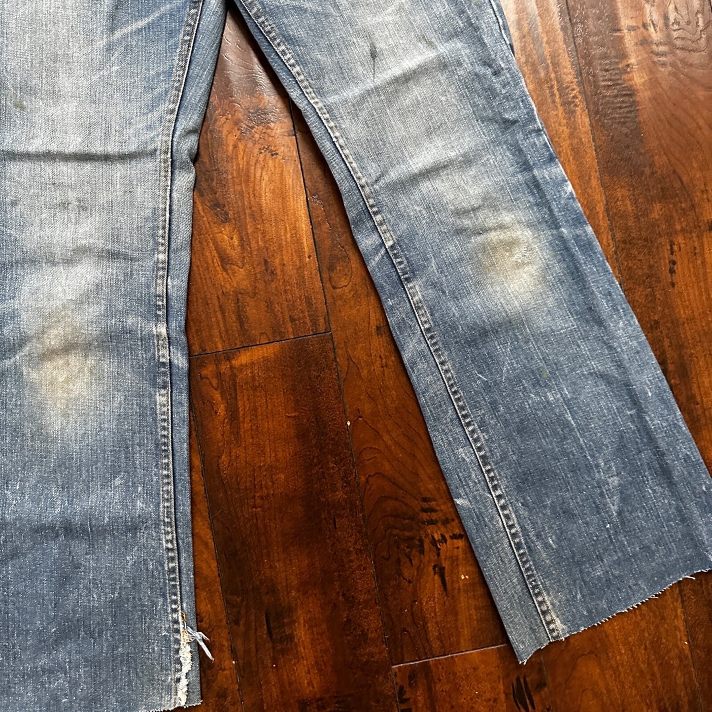 VTG Sears Put On 70s Pants 32x33 501 Bell Bottom Flare Rockabilly Cowboy 28x31