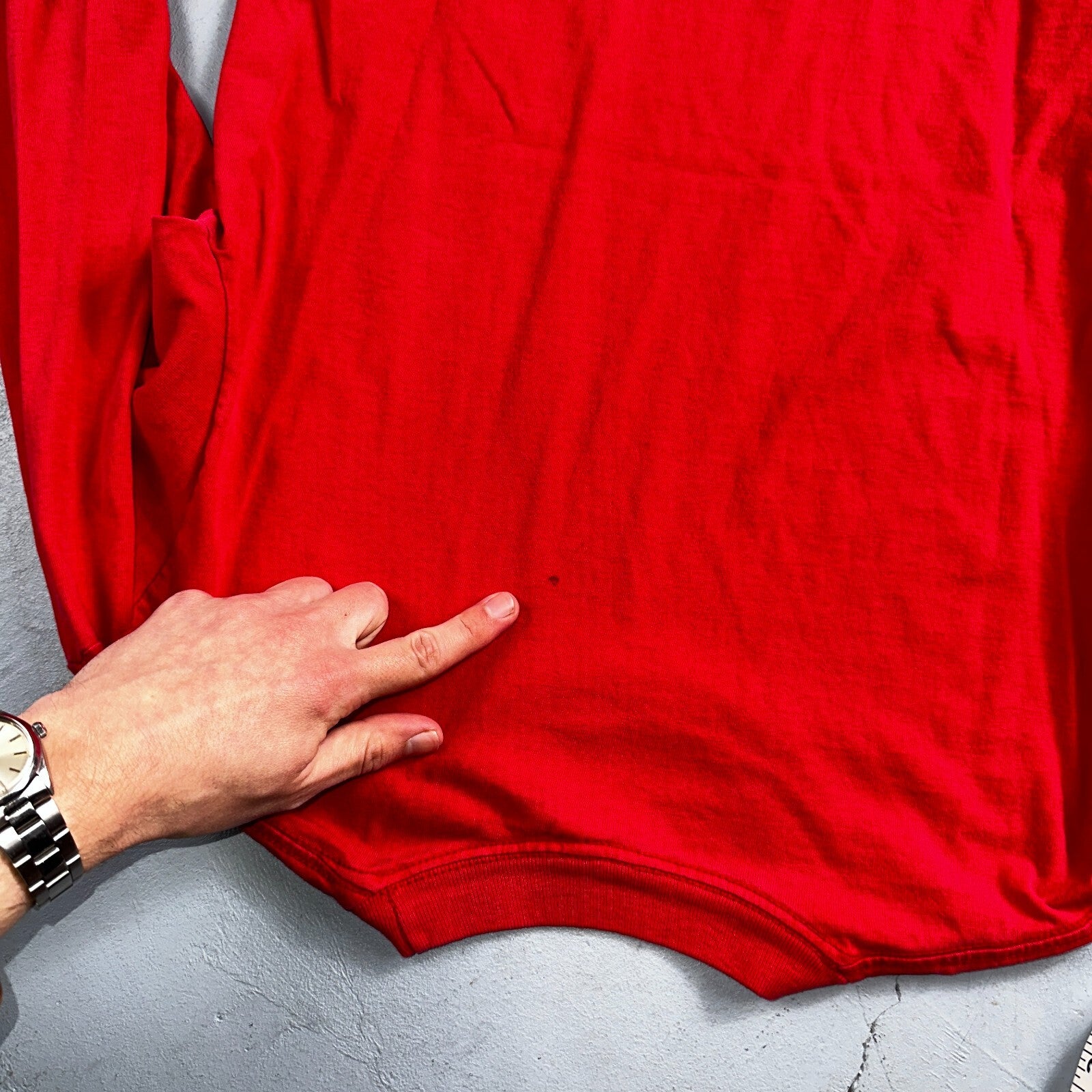 Anvil Dodge Truck 90s USA VTG T Shirt Single Stitch Red Long Sleeve Car Graphic