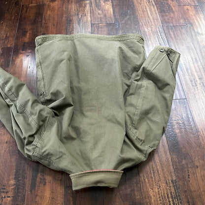 VTG 40s 50s Wool Western Coat Jacket Rockabilly Red Military Green WWII RARE