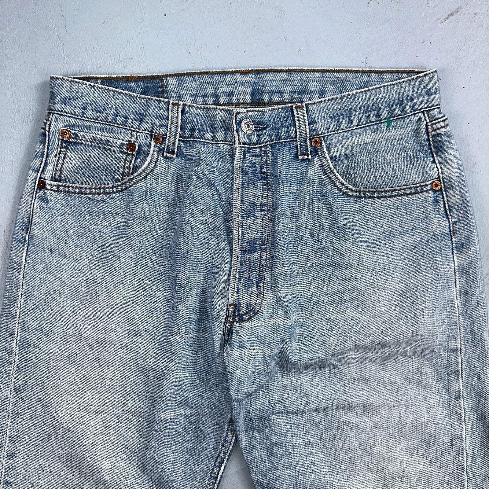 Levis 501 Vintage Y2K XX Straight Leg Jeans Blue Light Wash 34x34 Act 32x31
