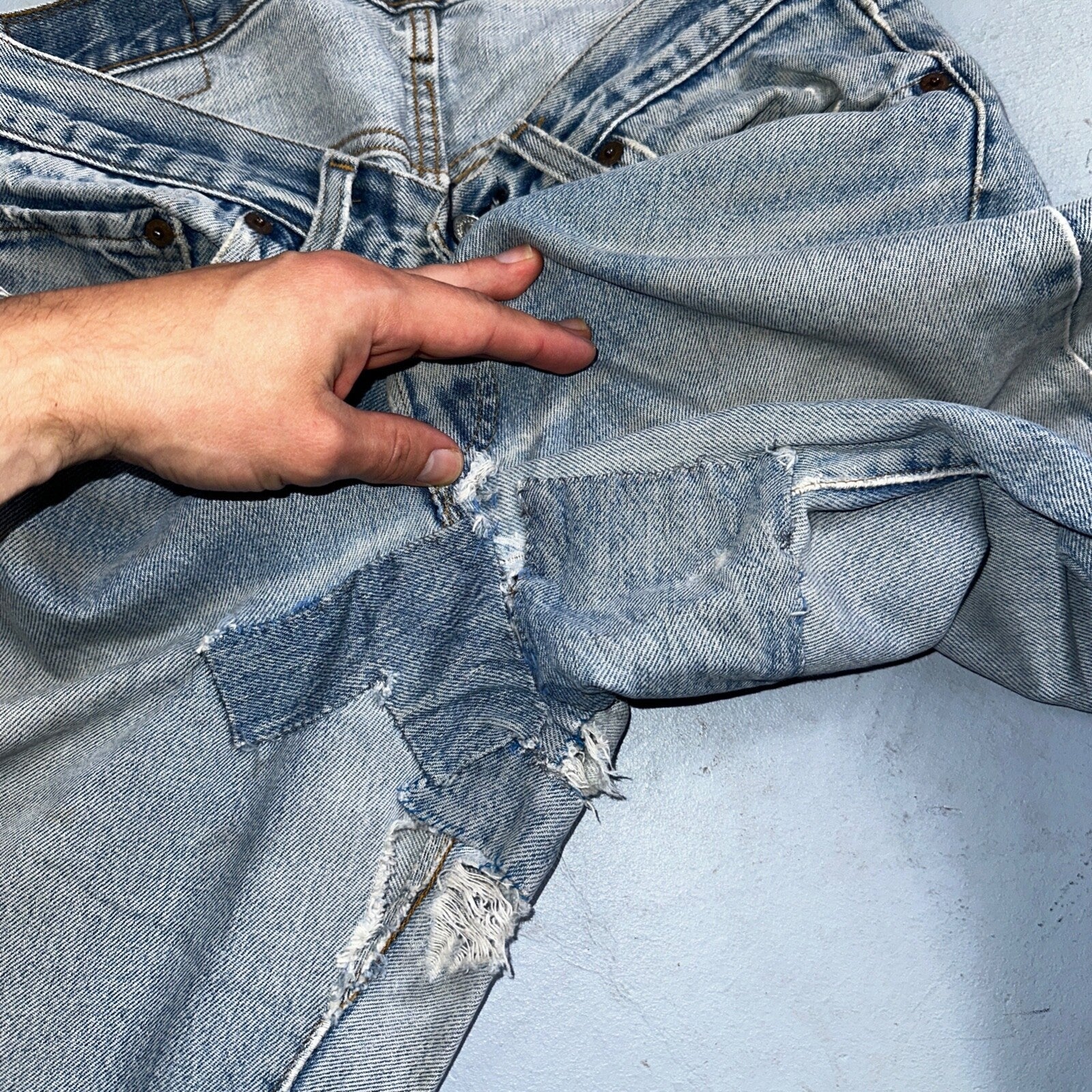 Levis 501 Vintage 80s Redline Selvedge USA XX Jeans Med Wash 32x36 Act 30x31