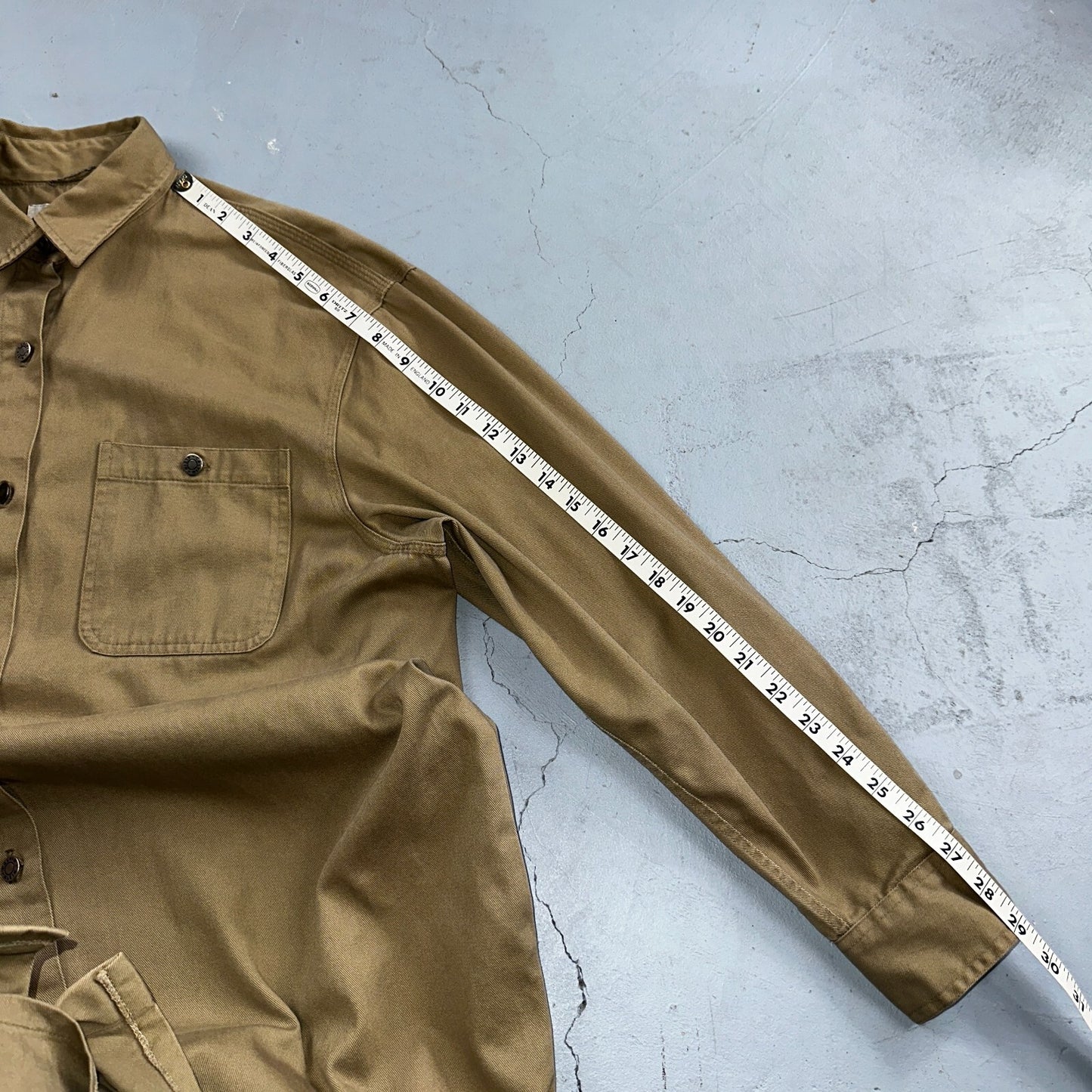 Calvin Klein VTG 90s Jacket Shirt Womens Large Button Trench Military USA Long