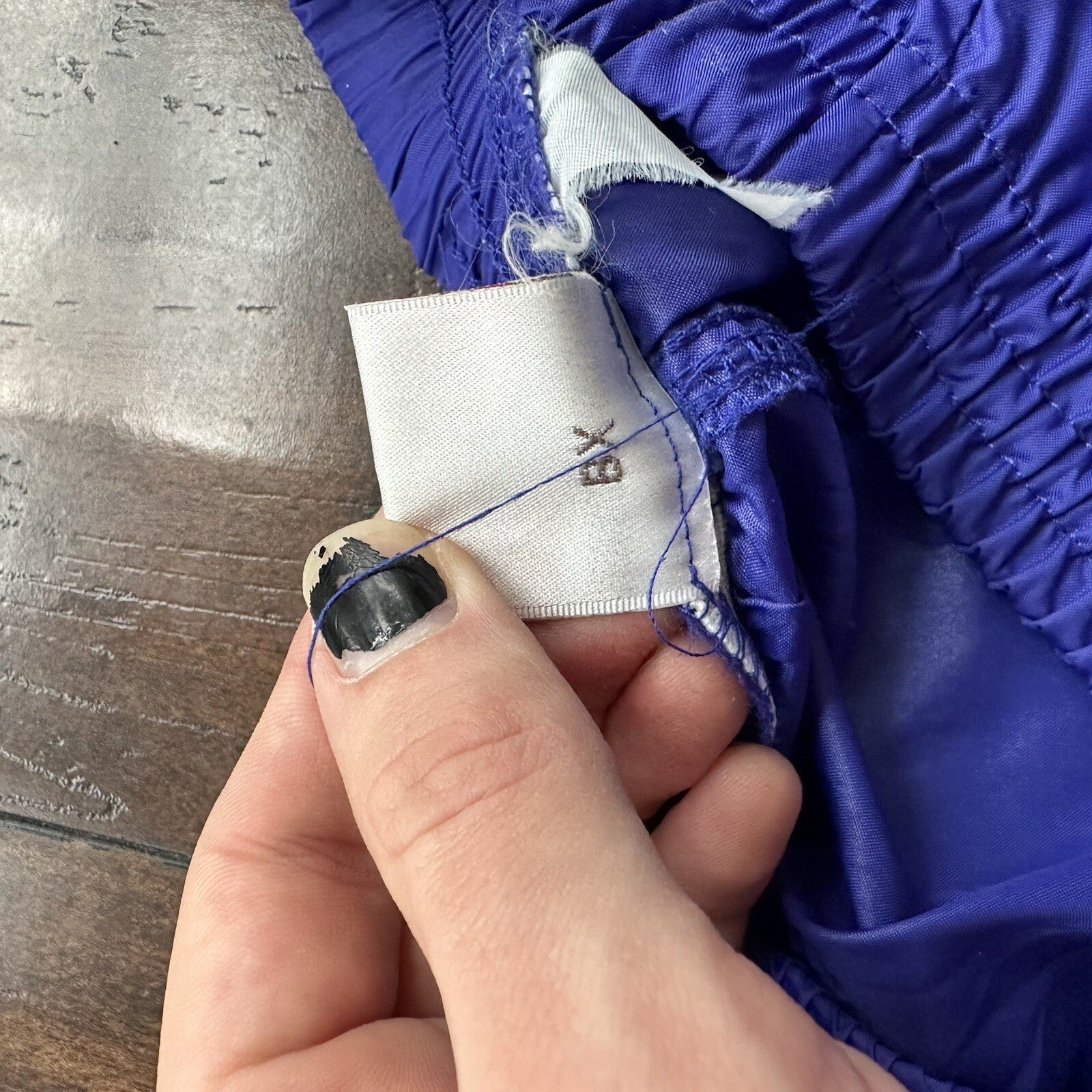 Nike Vintage 90s Gray Tag Windpants Track Pants Ankle Zip Unlined Purple M