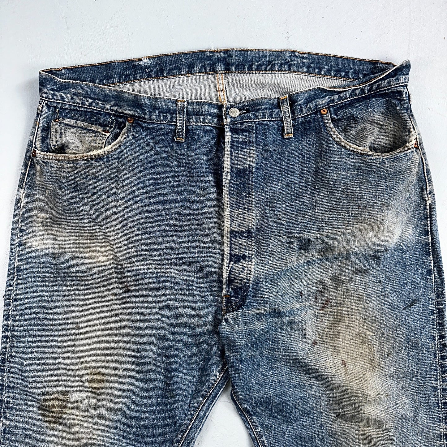 Levis 501 Vintage 70s SS Redline Selvedge USA XX Jeans Med Wash 48x30 Act 43x26
