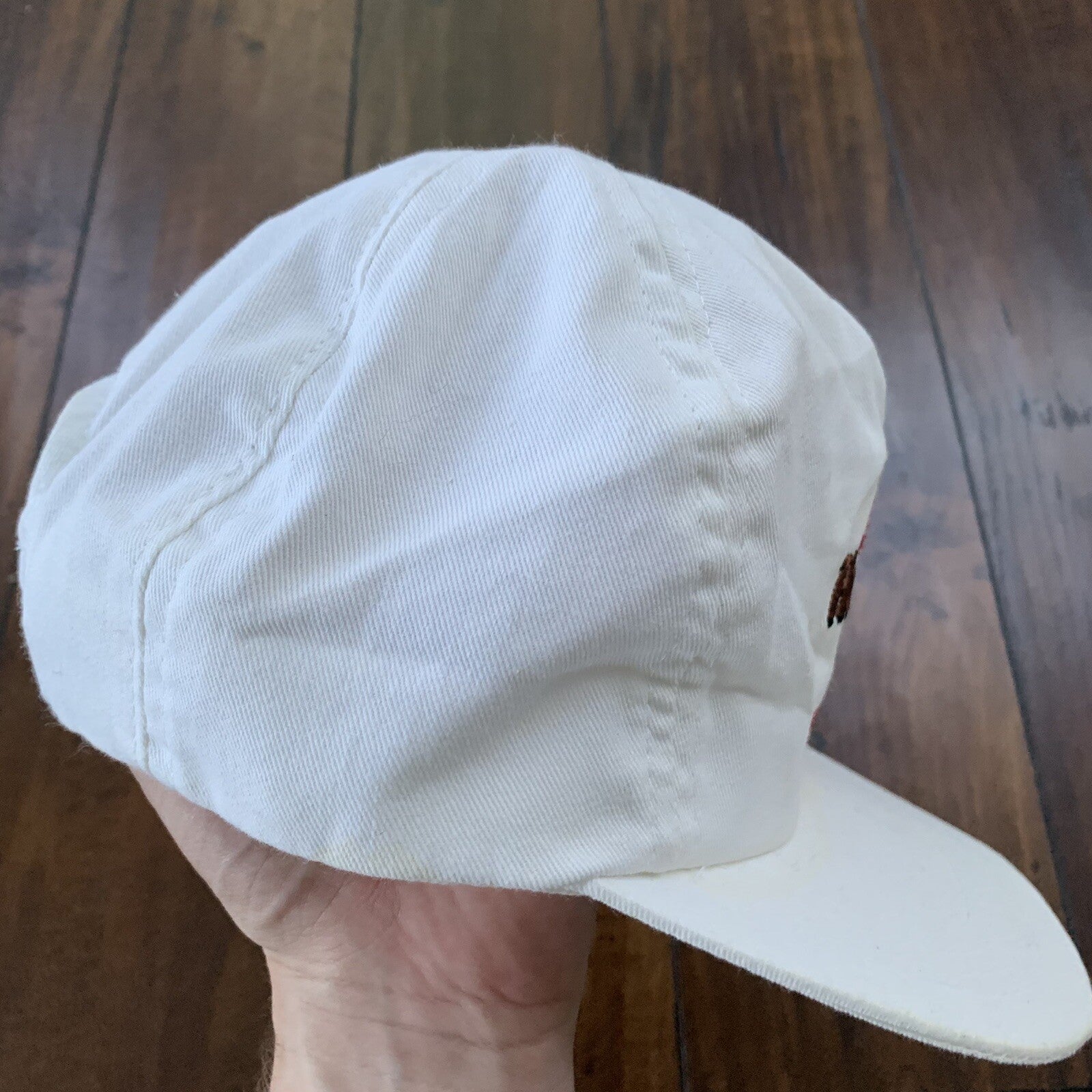 Hard Rock Cafe Vintage Hat Cap Snapback White Bike 90s Puerto Vallarta Cool