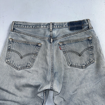 Levis 501 Vintage 90s Mexico Straight Leg Jeans 34x32 Y2K Light Wash Act 33x27