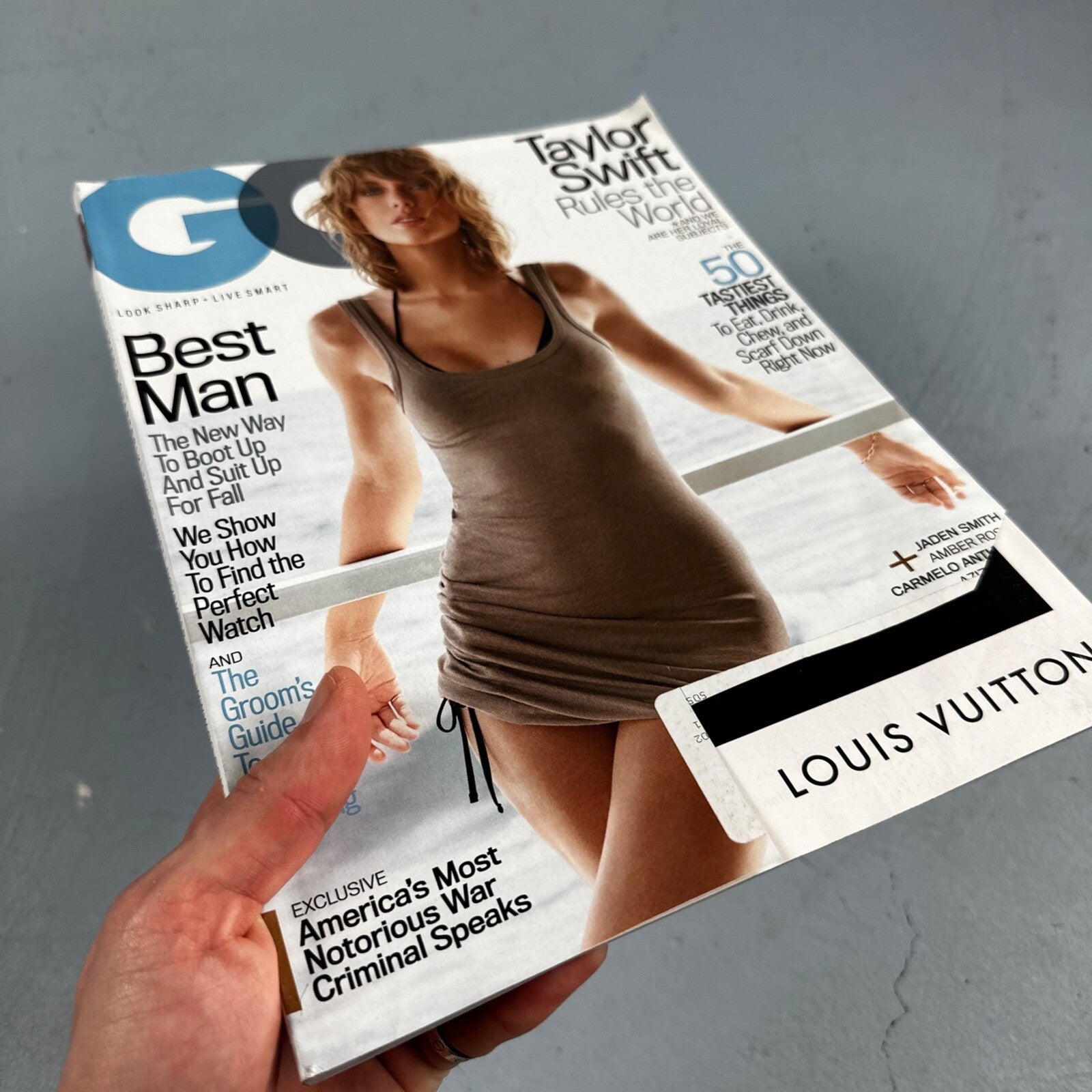 GQ Magazine November 2015 Issue | Taylor Swift Cover Cut Cover Johnny Depp