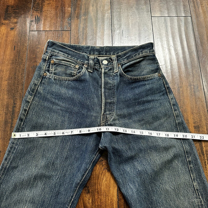 Vintage LEVIS 501XX Jeans Big E 1940s Denim Redline Selvedge 28x32 USA 1947 40s