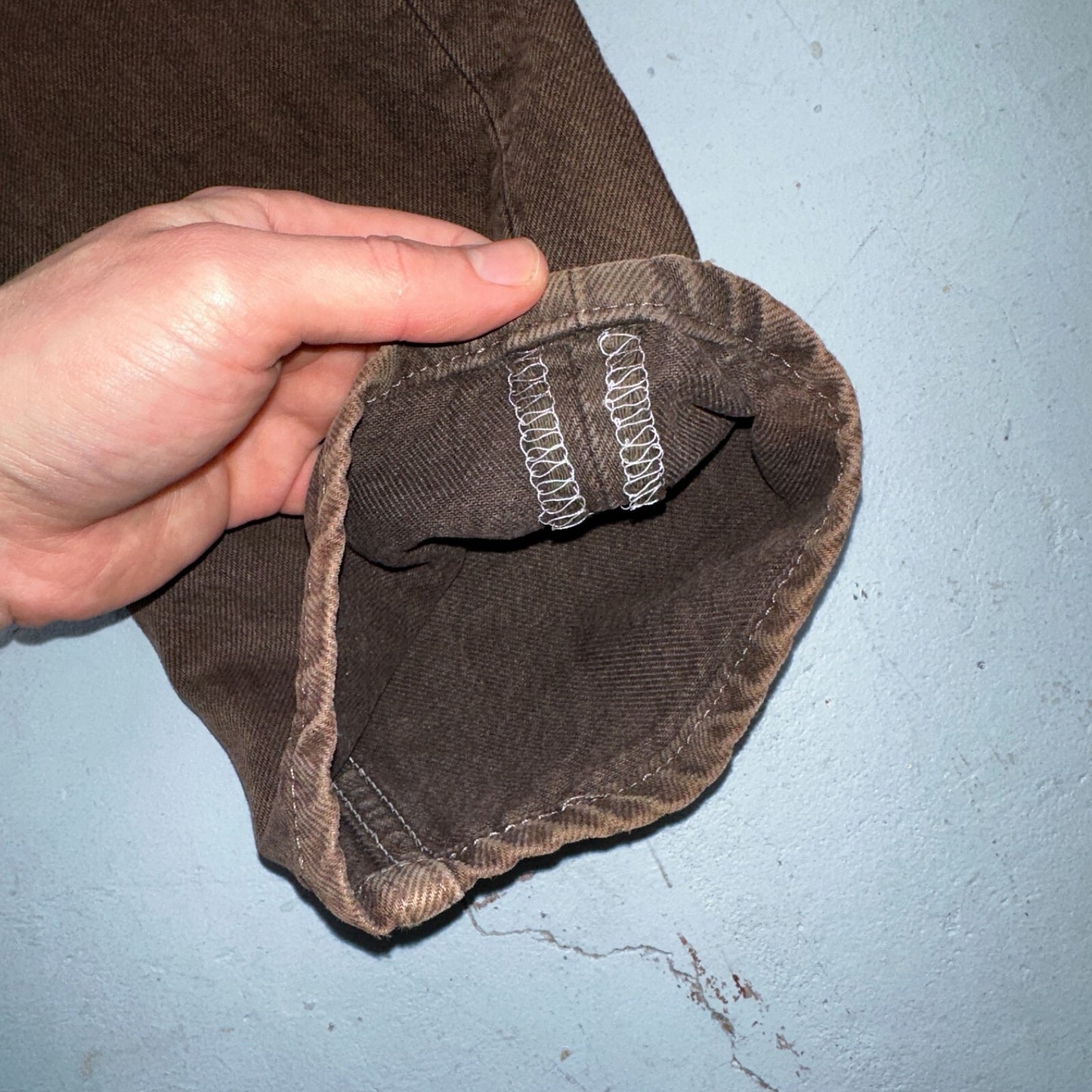 Levis 501 Vintage 90s USA XX Straight Leg Jeans Brown Dark Wash 29x32 Act 29x31