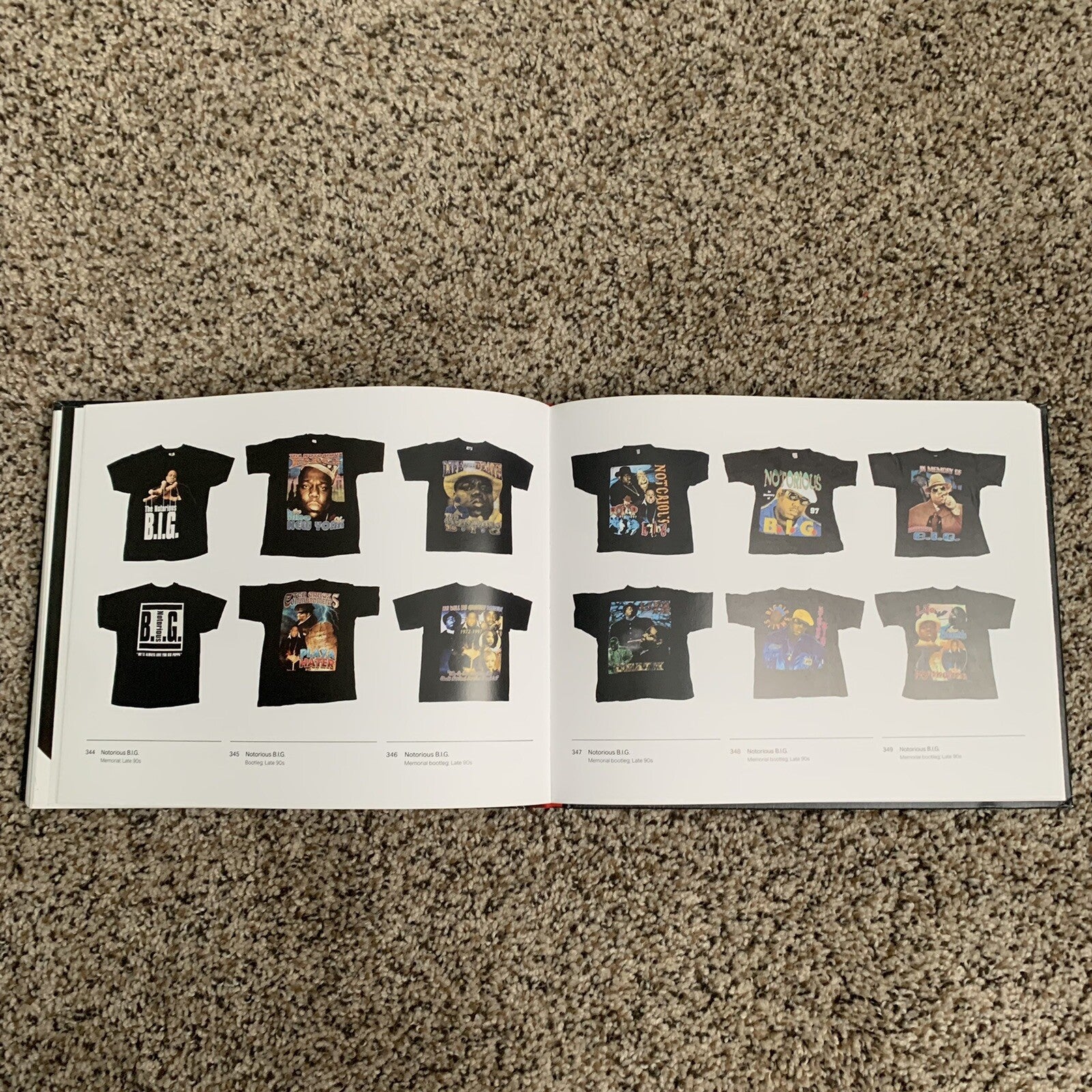 Rap Tees: A Collection of Hip Hop T-Shirts 1980-2000 BOOK by DJ Ross One Vintage