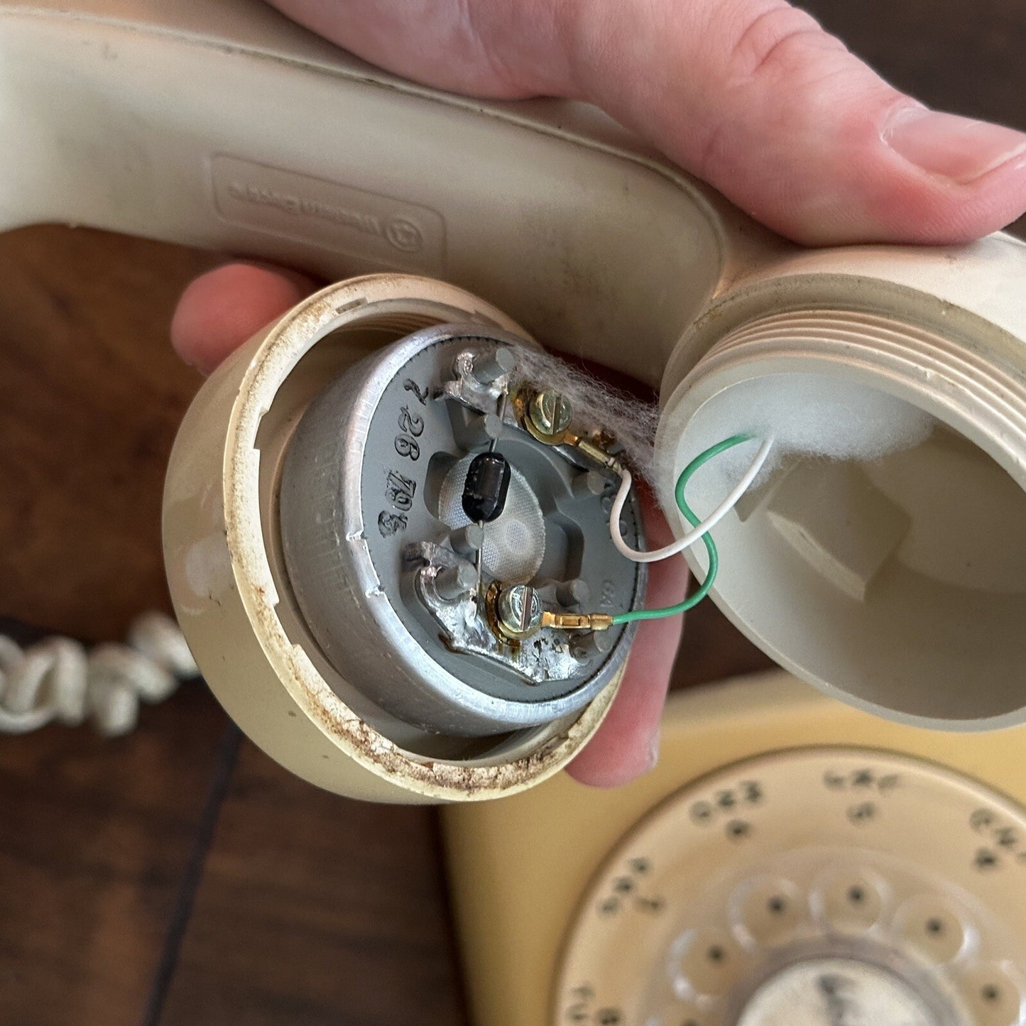 VTG Bell System Western Electric Beige Rotary Dial Desk Telephone 500 NE591 60s