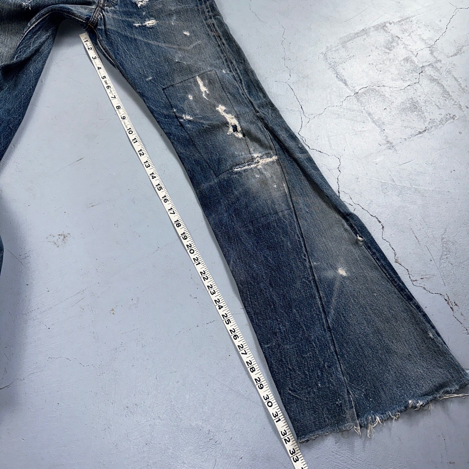 Levis 501 Big E Vintage 60s Redline Selvedge USA XX Boot Cut 517 Jeans Act 27x32