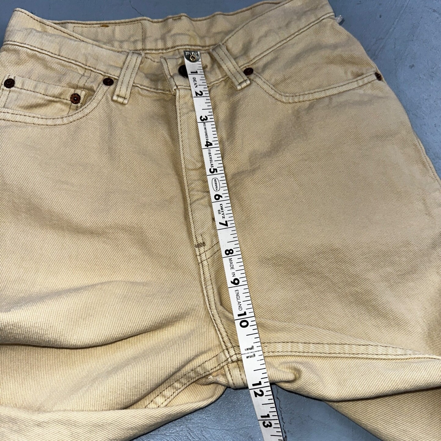 Levis 512 Vintage 90s USA Women Jeans Cream Slim Tapered Leg 7 M 501 Act 25x26