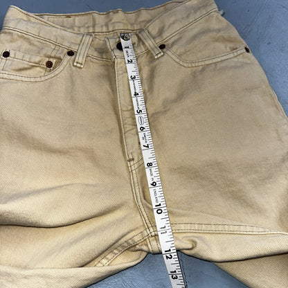 Levis 512 Vintage 90s USA Women Jeans Cream Slim Tapered Leg 7 M 501 Act 25x26
