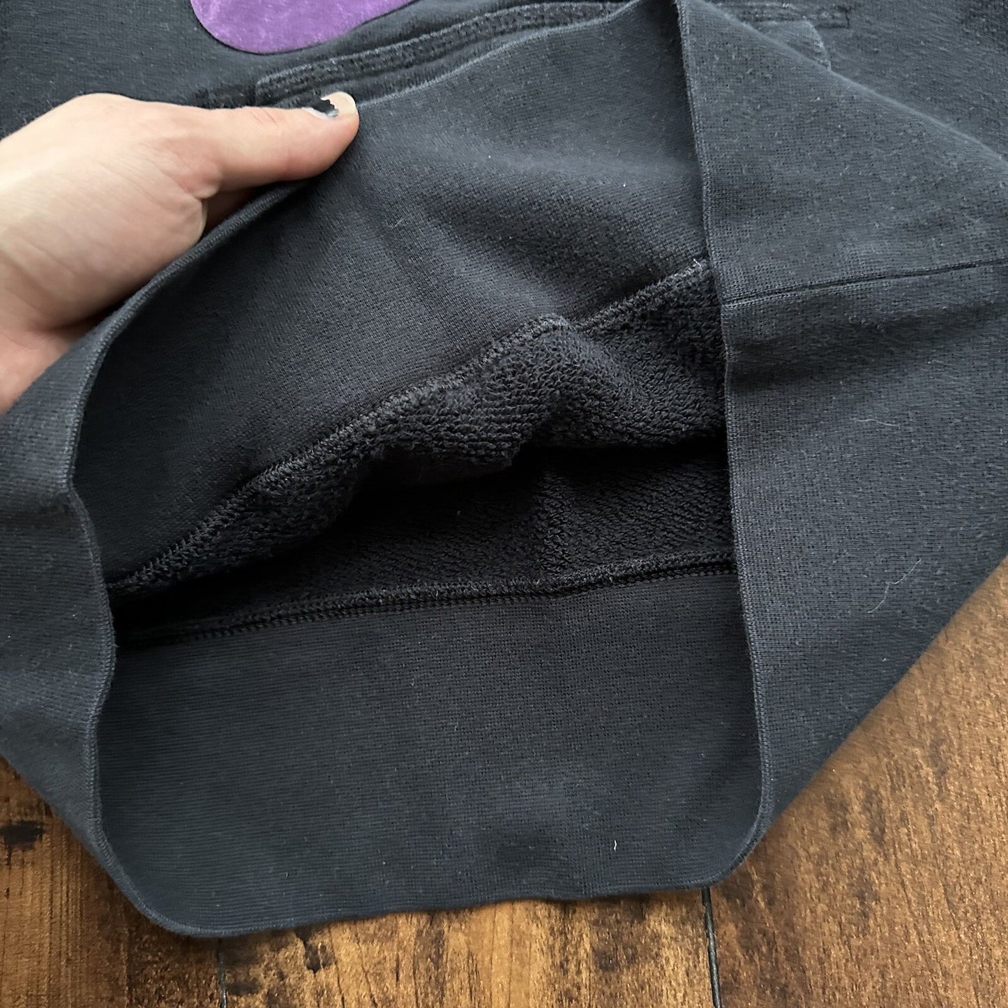 Nike Boys Sweater L Black Hoodie Logo Swoosh Pockets Pockets Long Sleeve Skate