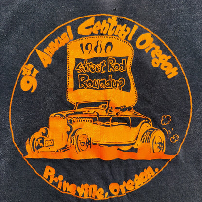 Street Rod Faded Thrashed VTG T Shirt Central Oregon Prineville Cars Racing 80s