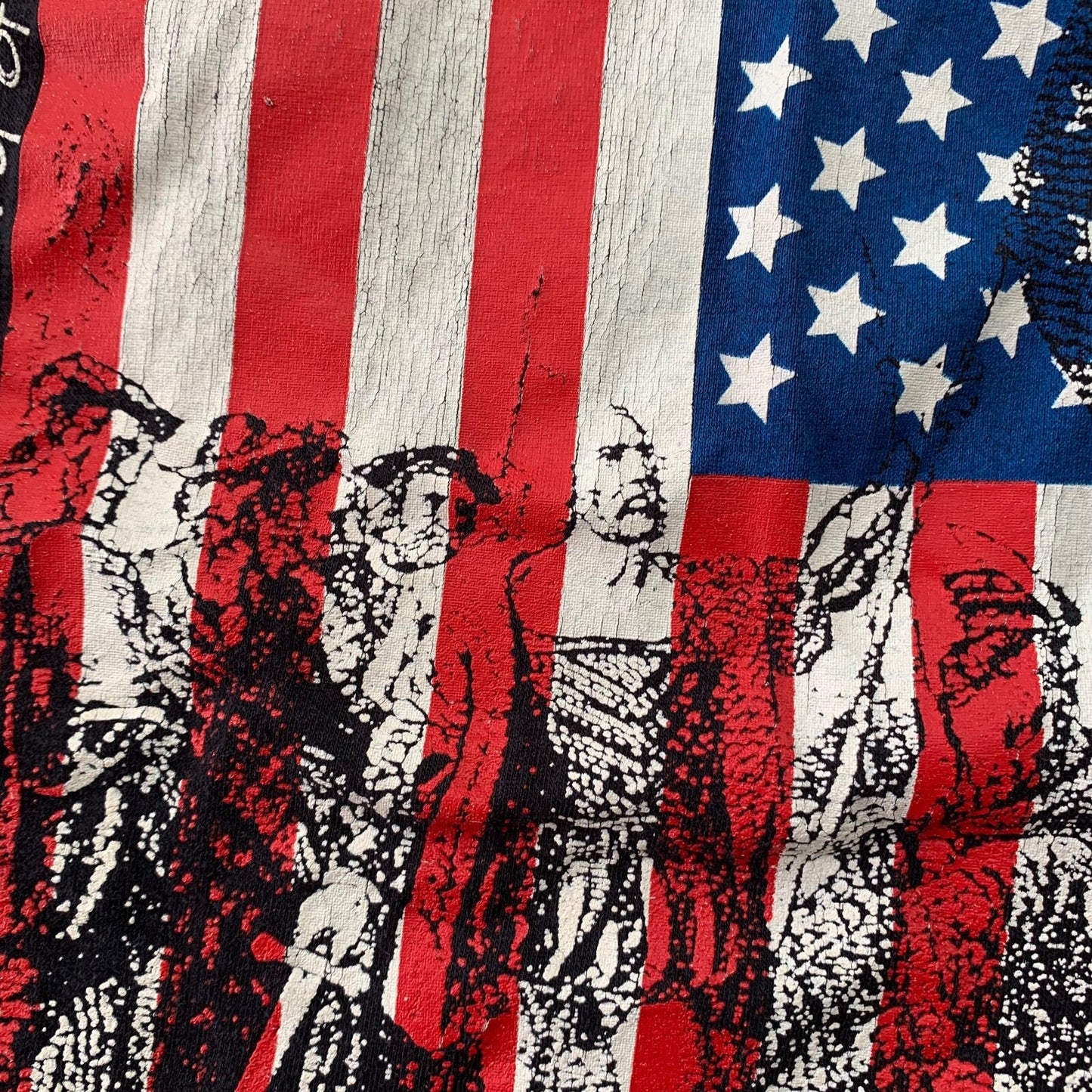 America The Great Vintage T Shirt USA Patriotic 4th July 90s Single Stitch Rap