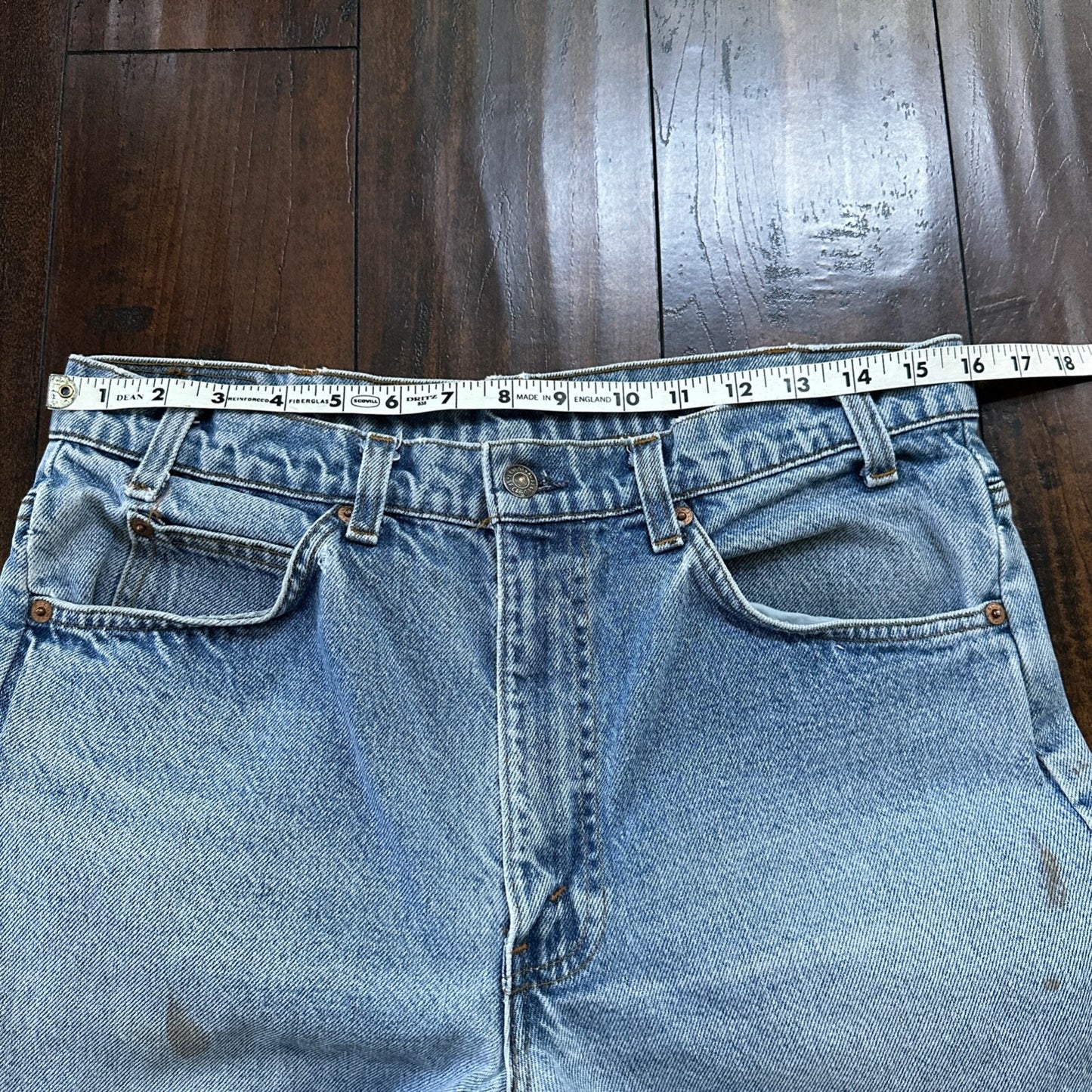 Levis 517 Vintage 80s USA Orange Tab Bootcut Flare Blue Jeans 34x31 Act 32x29