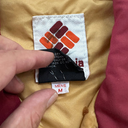 Vintage 80s Columbia USA Thinsulate 3M Puffer Gilet Vest Red Hipster M 90s