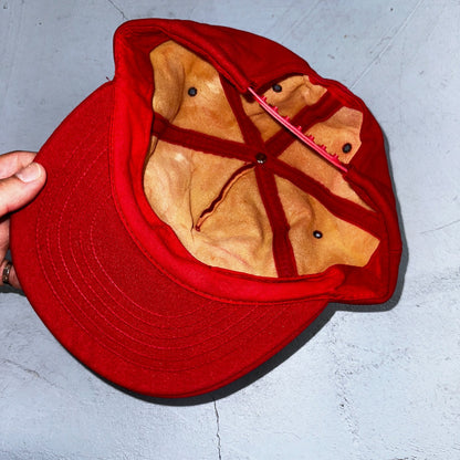 Vintage Simpson Racing Hat Cap Red Snapback Motorsports Auto Garage USA