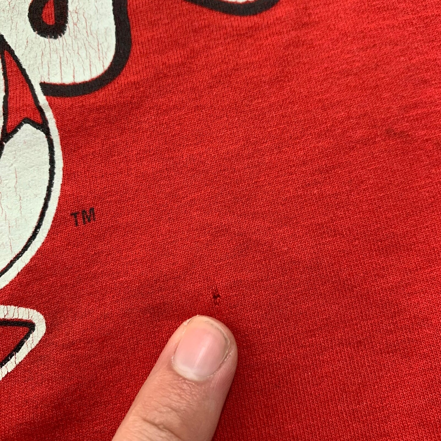 Chicago Bulls 90s Jordan Vintage T Shirt Swingster Classic Logo Medium Red 80s