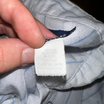 VTG Wrangler Shirt 16-34 Button PEARL SNAP USA Cowboy Cut X-Long Tail Stripe