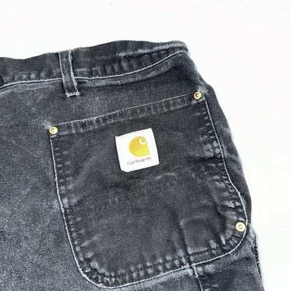 Carhartt VTG Double Knee Carpenter Pants USA B01 BLK Black Act 42x31