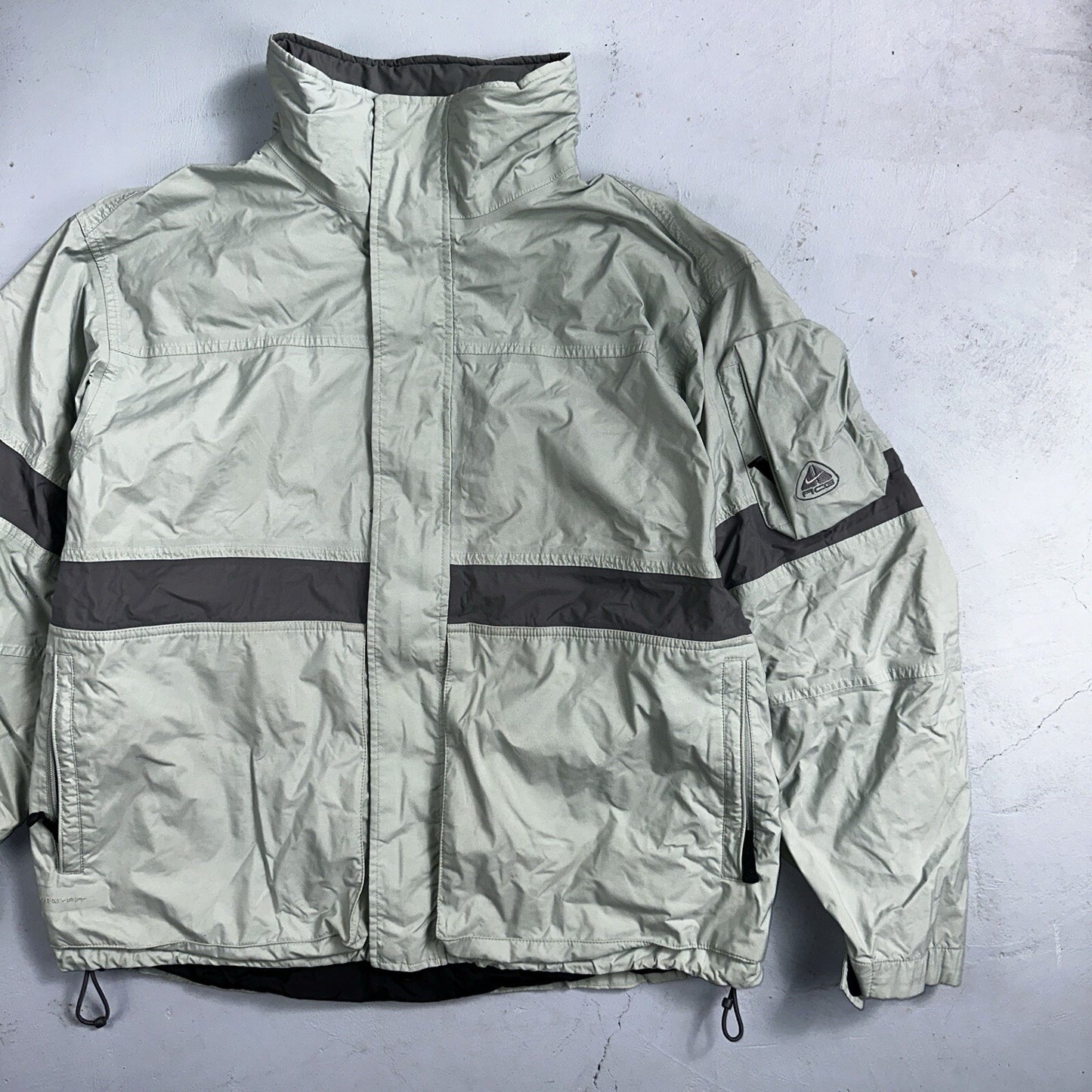 Nike VTG ACG Rain Jacket Storm Fit Anorak 90s Teal Hiking Ski Snowboard 3 Large