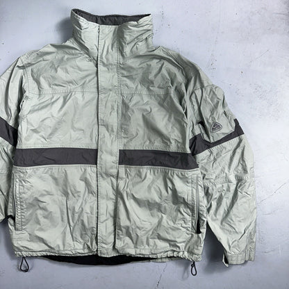 Nike VTG ACG Rain Jacket Storm Fit Anorak 90s Teal Hiking Ski Snowboard 3 Large
