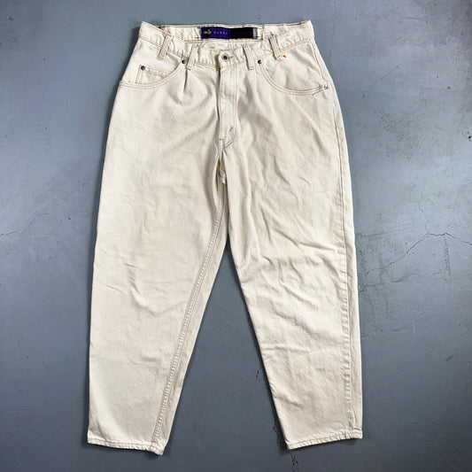 Levis SilverTab Vintage USA 90s Baggy Denim Jeans White Silver 34x30 Act 32x29