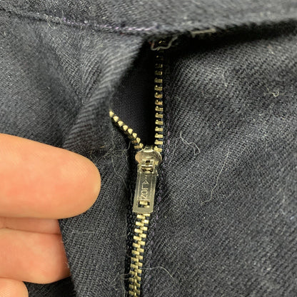 Giorgio Angelo Slacks Dress Pants Womens 12 Navy Blue Wool Vintage 70s Talon